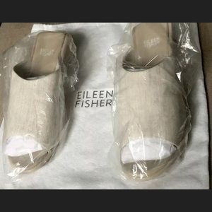 EILEEN FISHER Vero Cuoio 7 Beige LATTE MULE SANDAL